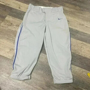 Nike Vapor select knicker baseball Grey and Royal piping pants baseball pants S